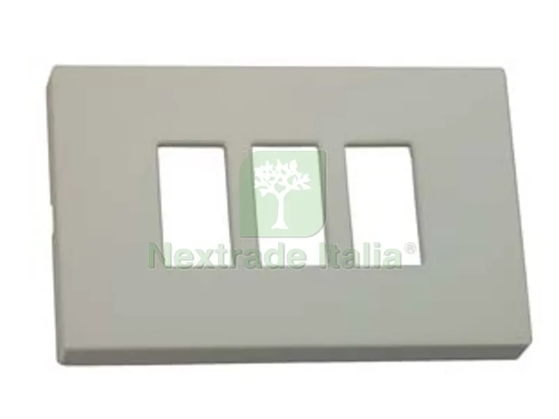 20PZ PLACCA 3 POSTI "VENUS" - mm.115x80h. - (1863.3F) — Interruttori e prese — rif. FERX.FER138666