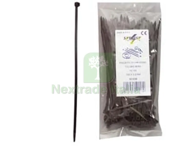 FASCETTE NYLON NERE - mm.2,5x100 — Fascette — rif. FERX.FER89784