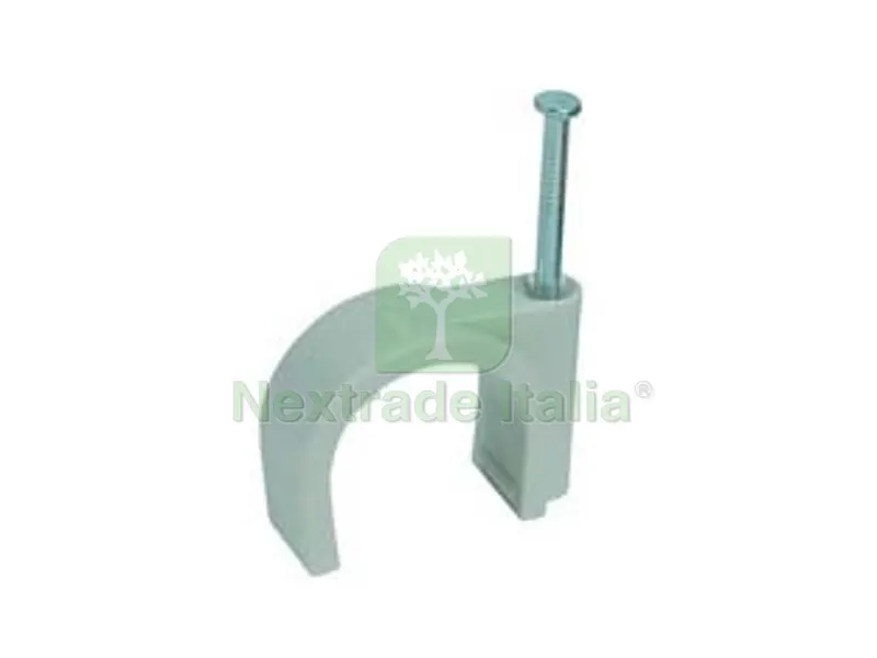 GRAFFETTE FISSACAVO GRIGIE - ? mm.7 conf.100 pezzi — Articoli per ufficio — rif. FERX.FER298100 GRAFFETTE FISSACAVO GRIGIE - ? mm.7 conf.100 pezzi — Articoli per ufficio — rif. FERX.FER298100