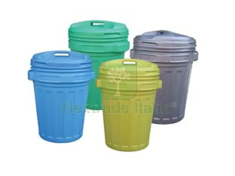 BIDONE CON COPERCHIO A VITE LT.70 - lt.70 colore blu — Casalinghi e organizzazione — rif. FERX.FER148481