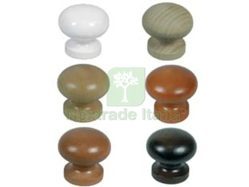 10PZ POMOLI PER MOBILI IN LEGNO LISCIO - ? mm.30 faggio grezzo — Maniglie e pomelli — rif. FERX.FER211437