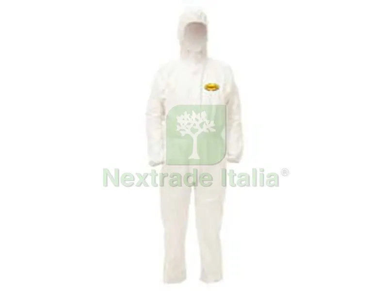 5PZ TUTE DI PROTEZIONE DA AGENTI CHIMICI CON CAPPUCCIO E CERNIERA - tg.XL — Cerniere e cardini — rif. FERX.FER252287
