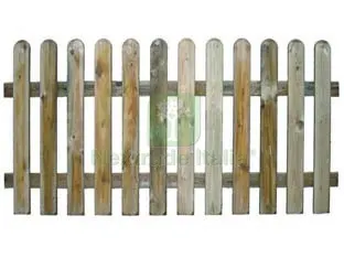 STECCATO A DOGHE CONTINUE IN PINO IMPREGNATO - cm.180x70h. — Recinzioni in legno — rif. FERX.FER429016