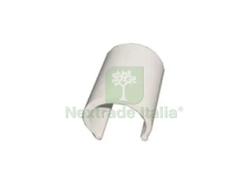 CLIPS PVC BIANCO PER SERRE PZ.100 - per tubi da ? mm.20 — Protezione piante e sementi — rif. FERX.FER271042 CLIPS PVC BIANCO PER SERRE PZ.100 - per tubi da ? mm.20 — Protezione piante e sementi — rif. FERX.FER271042
