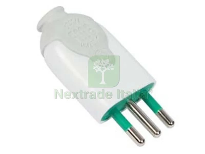 10PZ SPINA DRITTA 2 POLI + TERRA 10A BIANCA - bianca 80010 — Interruttori e prese — rif. FERX.FER272636