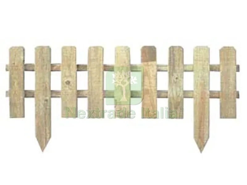 5PZ STECCATO A DOGHE IN PINO IMPREGNATO - cm.120x45h. — Recinzioni in legno — rif. FERX.FER479639