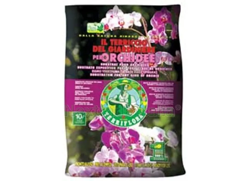 TERRICCIO DEL GIARDINIERE PER ORCHIDEE LT.10 — Protezione piante e sementi — rif. FERX.FER281546