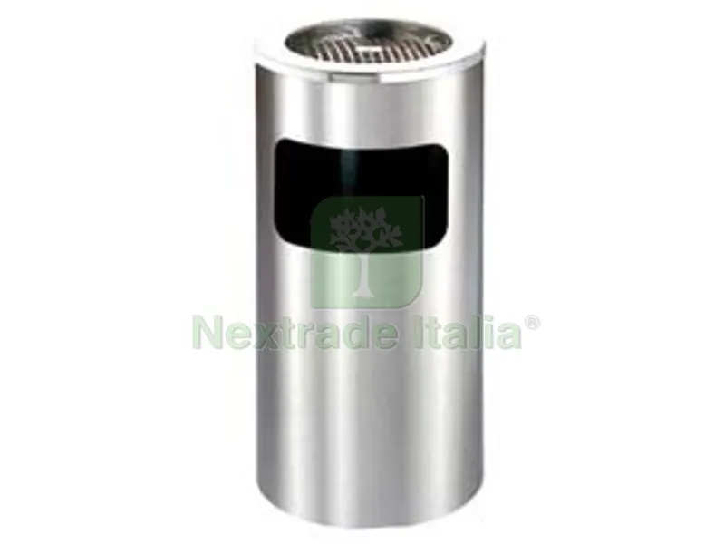 PORTARIFIUTI CON PORTACENERE INOX — Casalinghi e organizzazione — rif. FERX.FER284288 PORTARIFIUTI CON PORTACENERE INOX — Casalinghi e organizzazione — rif. FERX.FER284288