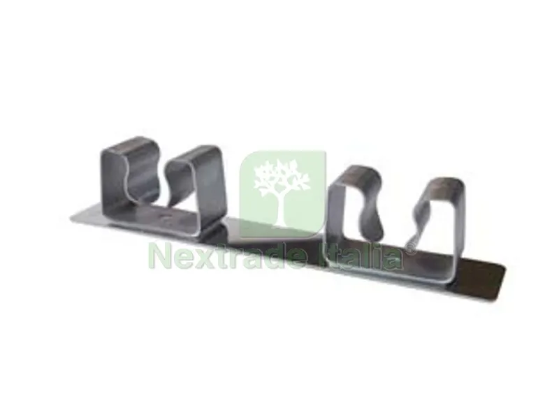 GANCIO APPENDISCOPA 2 POSTI ACCIAIO INOX — Casalinghi e organizzazione — rif. FERX.FER284561