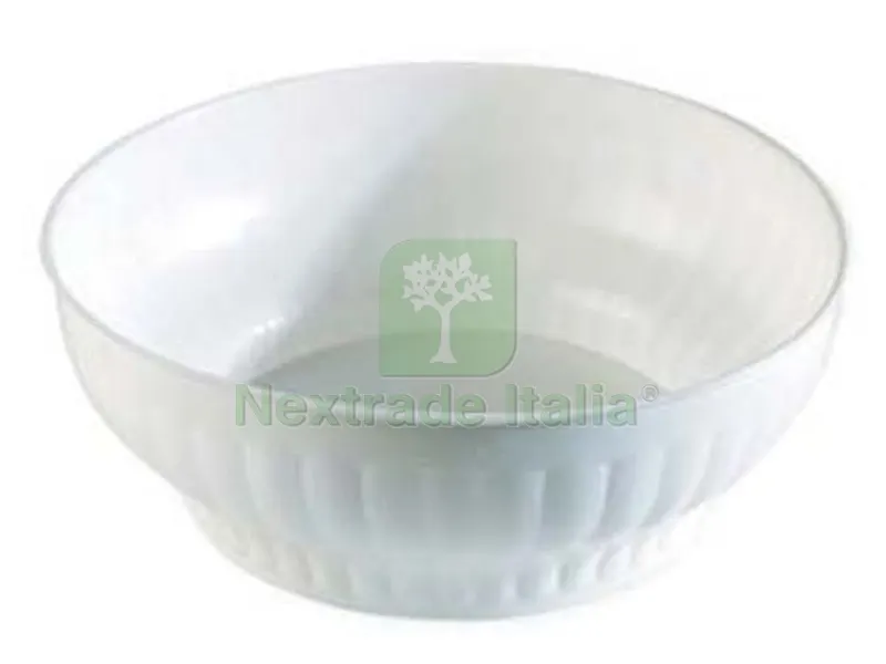 5PZ INSALATIERA COSTOLATA IN PLASTICA BIANCA - ? cm.28 — Casalinghi e organizzazione — rif. FERX.FER291446 5PZ INSALATIERA COSTOLATA IN PLASTICA BIANCA - ? cm.28 — Casalinghi e organizzazione — rif. FERX.FER291446