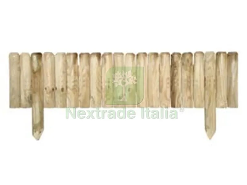 STECCATO ORIZZONTALE IN PINO IMPREGNATO - cm.100x30/45h. — Recinzioni in legno — rif. FERX.FER295239 STECCATO ORIZZONTALE IN PINO IMPREGNATO - cm.100x30/45h. — Recinzioni in legno — rif. FERX.FER295239
