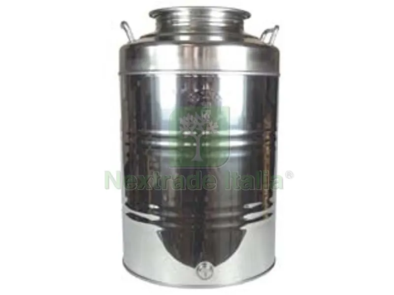 FUSTO INOX PER OLIO GRAFFATO LT.50 — Chiodi e graffe — rif. FERX.FER312660 FUSTO INOX PER OLIO GRAFFATO LT.50 — Chiodi e graffe — rif. FERX.FER312660