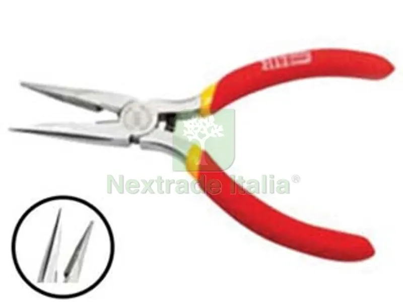 3PZ PINZA MINI BECCHI MEZZI TONDI DIRITTI MM.125 — Pinze e tronchesi — rif. FERX.FER318471 3PZ PINZA MINI BECCHI MEZZI TONDI DIRITTI MM.125 — Pinze e tronchesi — rif. FERX.FER318471