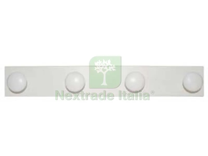 APPENDIABITI IN LEGNO 4 POSTI BIANCO - cm.9x59 — Casalinghi e organizzazione — rif. FERX.FER323109