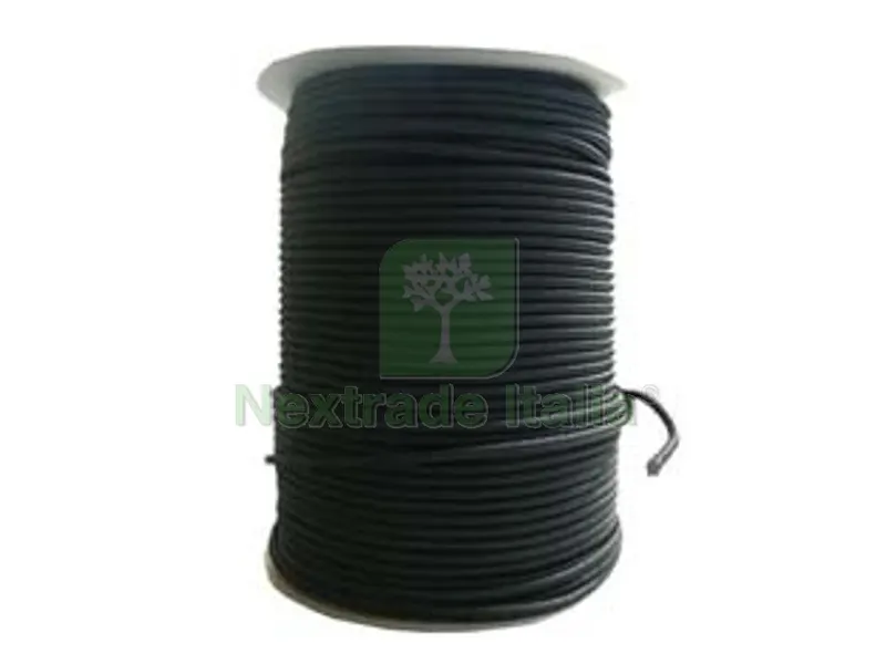 CORDA ELASTICA NERA - ? 4 mm. x 200 mt. — Tempo libero outdoor — rif. FERX.FER344753 CORDA ELASTICA NERA - ? 4 mm. x 200 mt. — Tempo libero outdoor — rif. FERX.FER344753