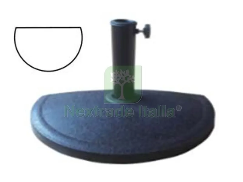 BASE PER OMBRELLONE A PARETE SEMITONDA - peso Kg.9 — Tempo libero outdoor — rif. FERX.FER379793