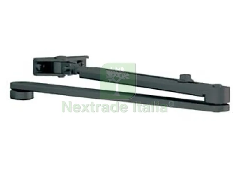 braccio standard nero per chiudiporta dc140/dc120 - senza fermo, nero ral9005 (dcl1409005) — Ferramenta porte e finestre — rif. FERX.FER393430