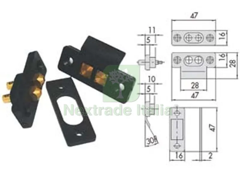 6PZ contatti a pressione 06510 - (06510000) — Serrature e cilindri — rif. FERX.FER383653 6PZ contatti a pressione 06510 - (06510000) — Serrature e cilindri — rif. FERX.FER383653