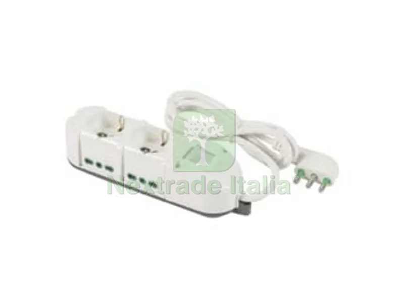 MULTIPRESA 2 BIP. + SCH. + 4 BIP. LATER. CON INTERNO "LINEA RETAIL TRIAX" - BIANCA 49112 — Interruttori e prese — rif. FERX.FER413794 MULTIPRESA 2 BIP. + SCH. + 4 BIP. LATER. CON INTERNO "LINEA RETAIL TRIAX" - BIANCA 49112 — Interruttori e prese — rif. FERX.FER413794