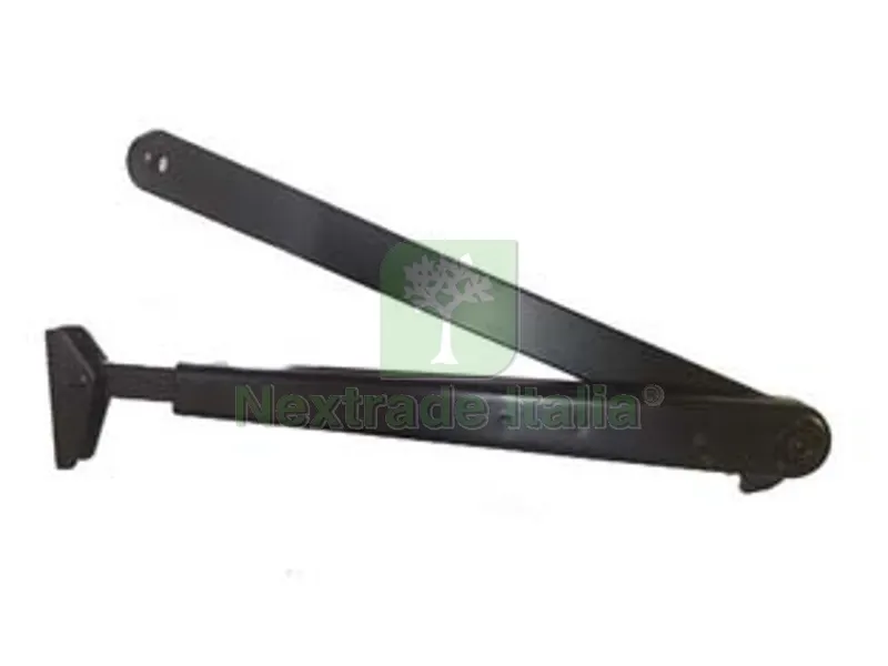 braccio con fermo nero per dc300 dcl193 - nero ral9005 (dcl1939005) — Ferramenta porte e finestre — rif. FERX.FER414210 braccio con fermo nero per dc300 dcl193 - nero ral9005 (dcl1939005) — Ferramenta porte e finestre — rif. FERX.FER414210