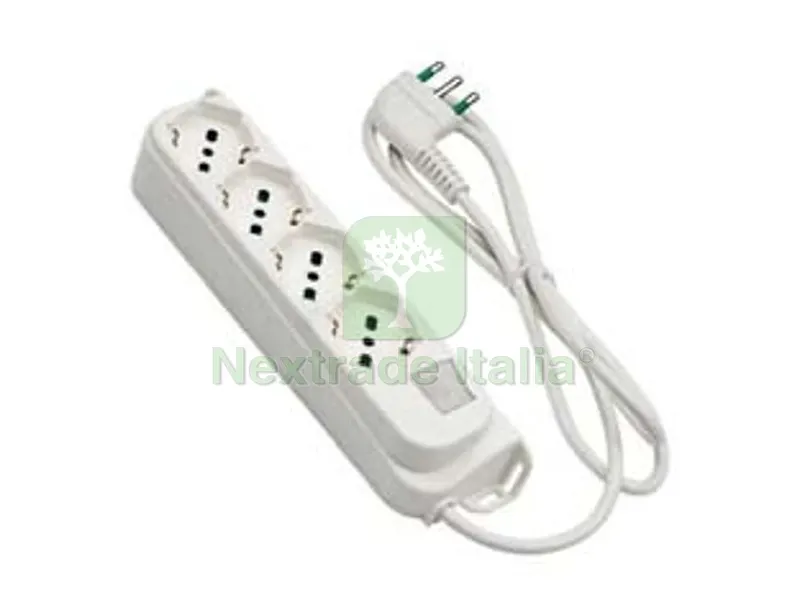 MULTIPRESA 4 POSTI BIPASSO+SCHUKO CON INTERR.TERMICO 2 POLI+ T16A RETAIL - BIANCA 474204 — Interruttori e prese — rif. FERX.FER417501 MULTIPRESA 4 POSTI BIPASSO+SCHUKO CON INTERR.TERMICO 2 POLI+ T16A RETAIL - BIANCA 474204 — Interruttori e prese — rif. FERX.FER417501
