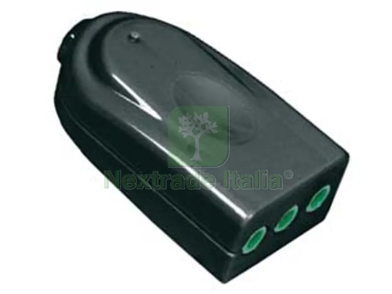 10PZ PRESA DRITTA 2 POLI + TERRA 10A NERA "LINEA GARANTI" - nera 82561-E — Interruttori e prese — rif. FERX.FER419741