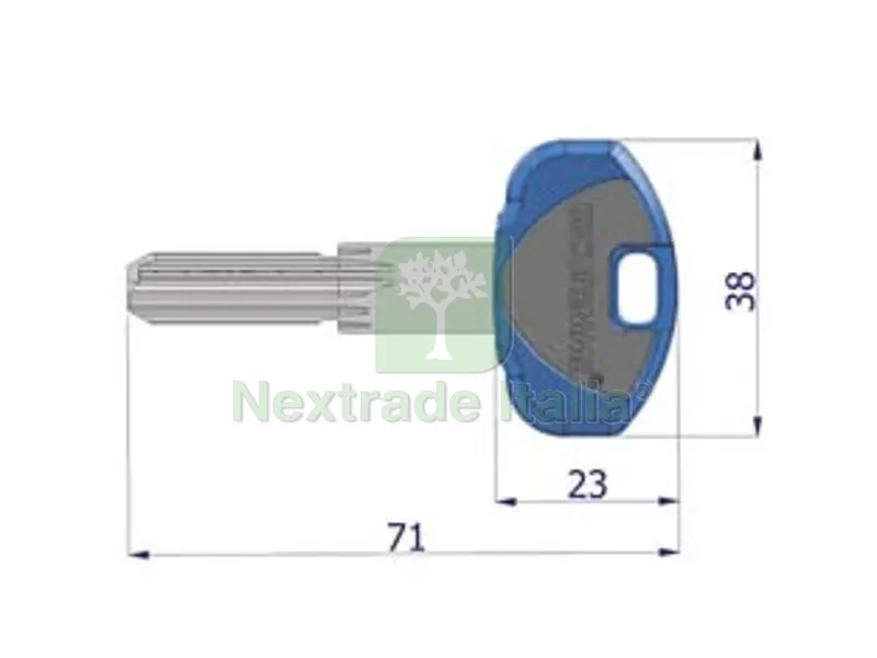 5PZ CHIAVE GREZZA PER CILINDRO EVOK1 - (0K11XNISBOZ) — Serrature e cilindri — rif. FERX.FER430661 5PZ CHIAVE GREZZA PER CILINDRO EVOK1 - (0K11XNISBOZ) — Serrature e cilindri — rif. FERX.FER430661