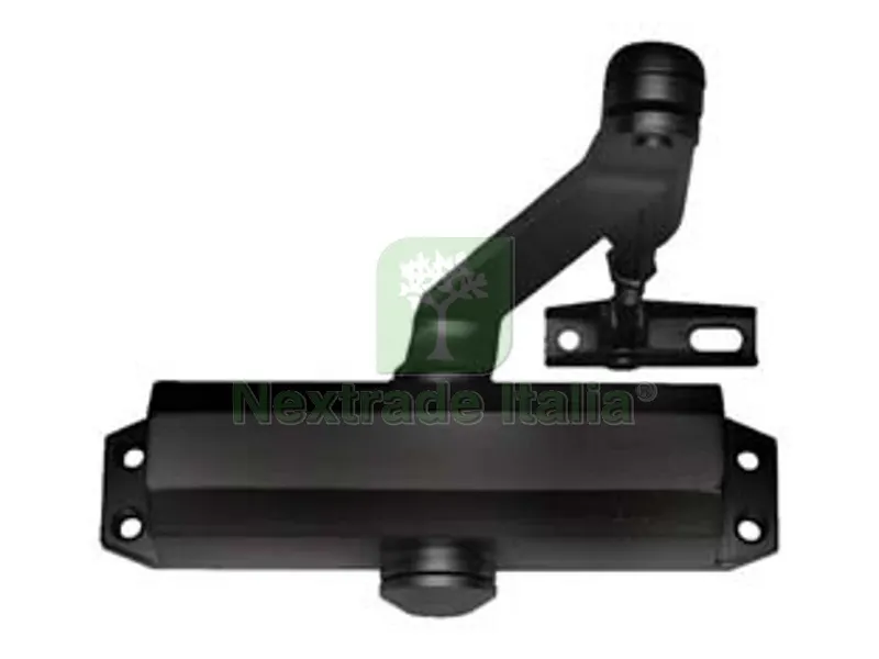 chiudiporta aerei serie dc110 - con arresto, nero mm.182x41x60h. (dc11019005) — Ferramenta porte e finestre — rif. FERX.FER438612 chiudiporta aerei serie dc110 - con arresto, nero mm.182x41x60h. (dc11019005) — Ferramenta porte e finestre — rif. FERX.FER438612