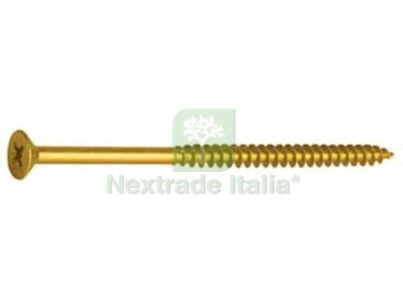 200PZ VITE TRUCIOLARE TSP CAVA PZ PARZIALMENTE FILETTATA IN ACCIAIO OTTONATO - ? mm.4,0x60 — Pannelli e tavole in legno — rif. FERX.FER441773 200PZ VITE TRUCIOLARE TSP CAVA PZ PARZIALMENTE FILETTATA IN ACCIAIO OTTONATO - ? mm.4,0x60 — Pannelli e tavole in legno — rif. FERX.FER441773