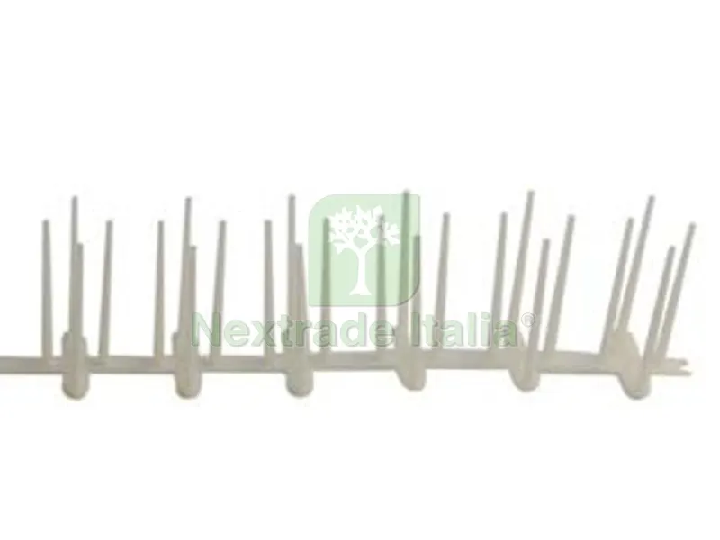100PZ DISSUASORE VOLATILI PER MURETTO IN PLASTICA - cm.50x7,8h. — Protezione piante e sementi — rif. FERX.FER452823 100PZ DISSUASORE VOLATILI PER MURETTO IN PLASTICA - cm.50x7,8h. — Protezione piante e sementi — rif. FERX.FER452823