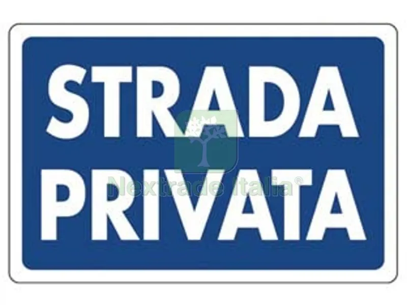 10PZ CARTELLO "STRADA PRIVATA" - cm.30x20h. — Casalinghi e organizzazione — rif. FERX.FER453233