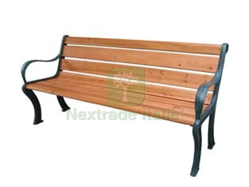PANCHINA PESANTE GHISA BRONZATA LEGNO CON BRACCIOLI COLOR TEAK - cm.157x60x77h. - peso kg.24 — Tempo libero outdoor — rif. FERX.FER457958 PANCHINA PESANTE GHISA BRONZATA LEGNO CON BRACCIOLI COLOR TEAK - cm.157x60x77h. - peso kg.24 — Tempo libero outdoor — rif. FERX.FER457958