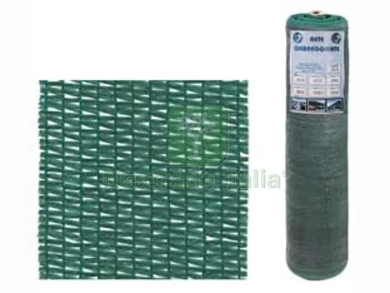 RETE OMBREGGIANTE "GARDEN" 130% VERDE ASOLE RINFORZATE - mt.1h. rot. mt.50 — Reti e recinzioni — rif. FERX.FER459389