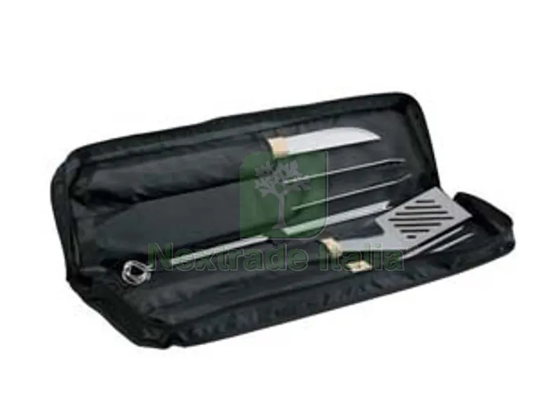 BORSA SET UTENSILI PER BARBECUE IN TESSUTO SERIE 11 PEZZI — Set di attrezzi — rif. FERX.FER464437 BORSA SET UTENSILI PER BARBECUE IN TESSUTO SERIE 11 PEZZI — Set di attrezzi — rif. FERX.FER464437