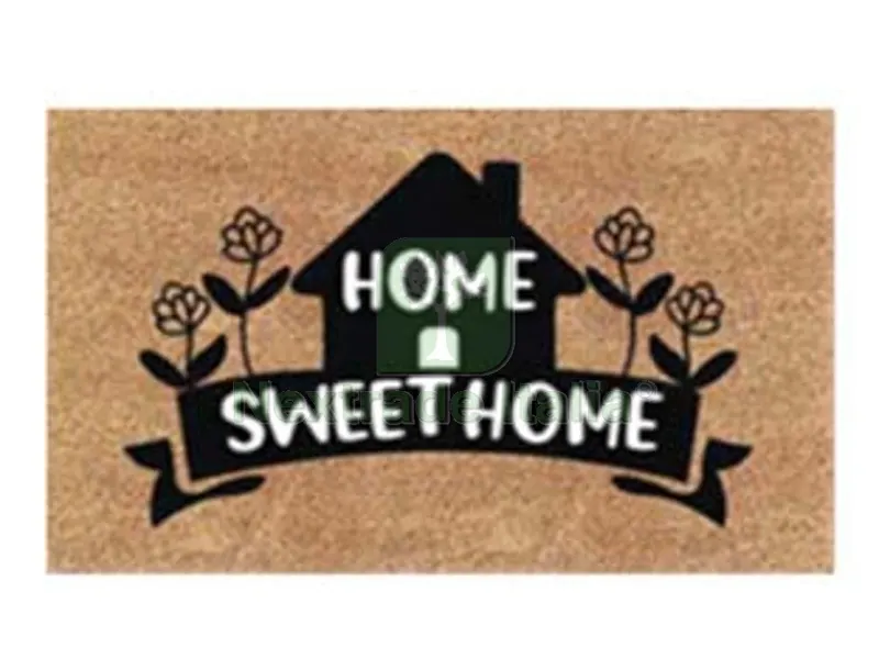 ZERBINO COCCO "HOME SWEET HOME" CON CASETTA SPESSORE MM.15 - cm.40x70 — Casalinghi e organizzazione — rif. FERX.FER466370