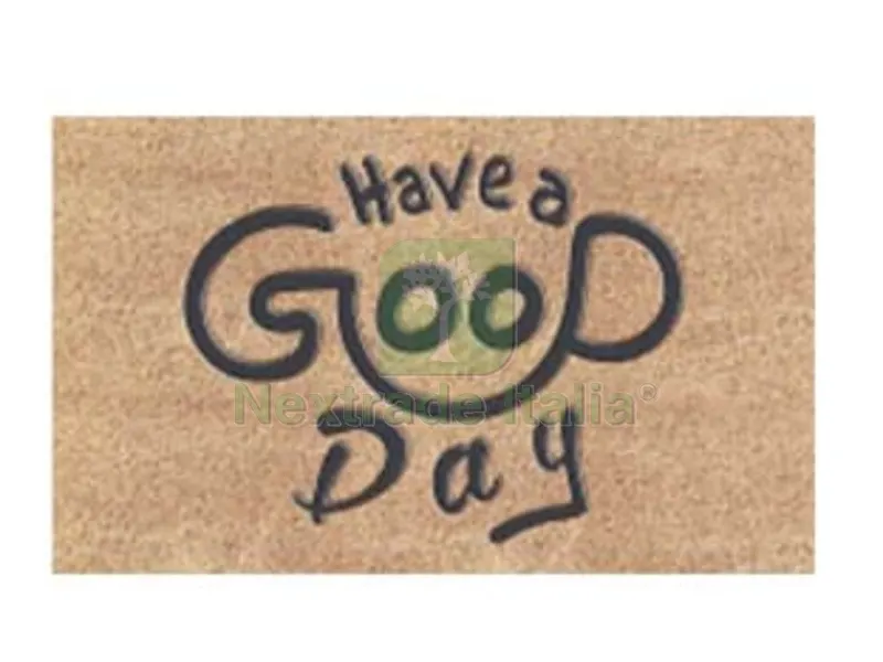 ZERBINO COCCO "HAVE A GOOD DAY" SPESSORE MM.15 - cm.40x70 — Casalinghi e organizzazione — rif. FERX.FER466448