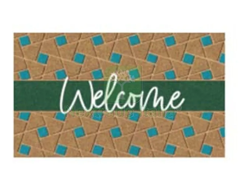 ZERBINO COCCO "WELCOME GREEN" SPESSORE MM.15 - cm.40x70 — Casalinghi e organizzazione — rif. FERX.FER466455
