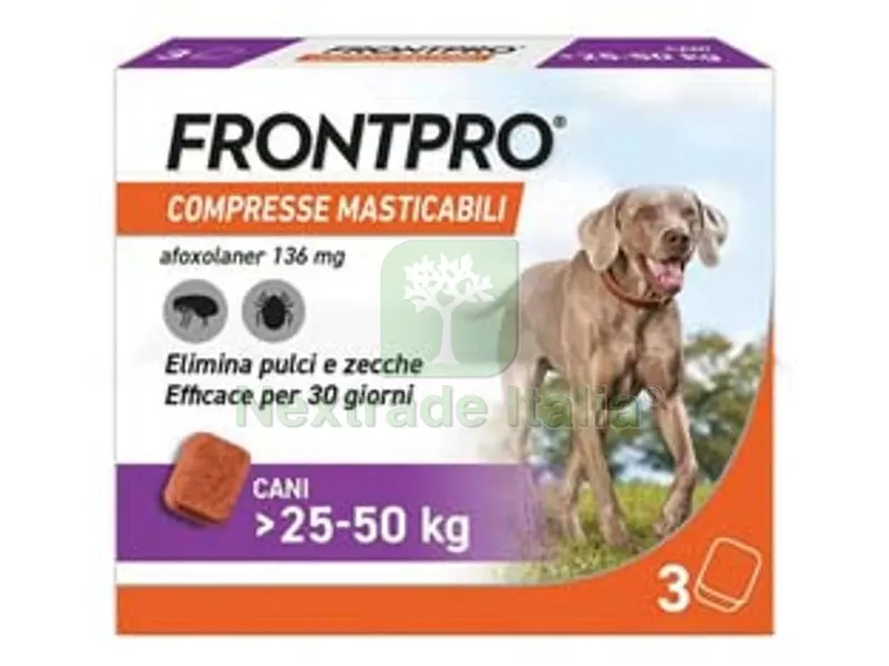 FRONTPRO COMPRESSE MASTICABILI PER CANI KG.25-50 — Cani — rif. FERX.FER469784 FRONTPRO COMPRESSE MASTICABILI PER CANI KG.25-50 — Cani — rif. FERX.FER469784
