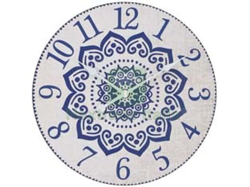 OROLOGIO MURO MANDALA BLU - ø cm.30 — Casalinghi e organizzazione — rif. FERX.FER486712