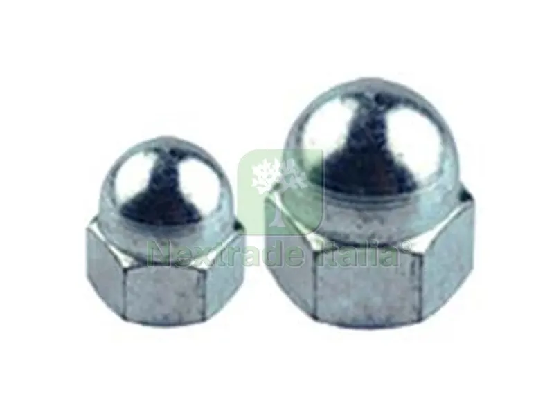 50PZ DADO CIECO ZINCATO DIN 1587 - ? mm.14 — Bulloni, dadi e rondelle — rif. FERX.FER446655 50PZ DADO CIECO ZINCATO DIN 1587 - ? mm.14 — Bulloni, dadi e rondelle — rif. FERX.FER446655