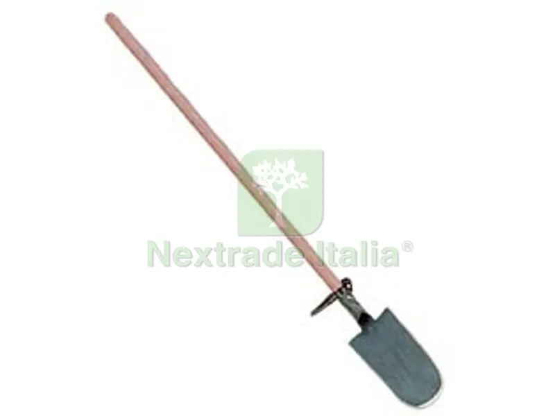 Vanga da Vivaista Forgiata con Manico Legno - gr.1450 cm.17x30/156h. — Attrezzi da giardino — rif. FERX.FER106351