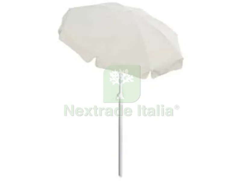 Ombrellone da Spiaggia in Cotone Bianco Tondo CM.200 - cotone colore bianco — Tempo libero outdoor — rif. FERX.FER184915 Ombrellone da Spiaggia in Cotone Bianco Tondo CM.200 - cotone colore bianco — Tempo libero outdoor — rif. FERX.FER184915