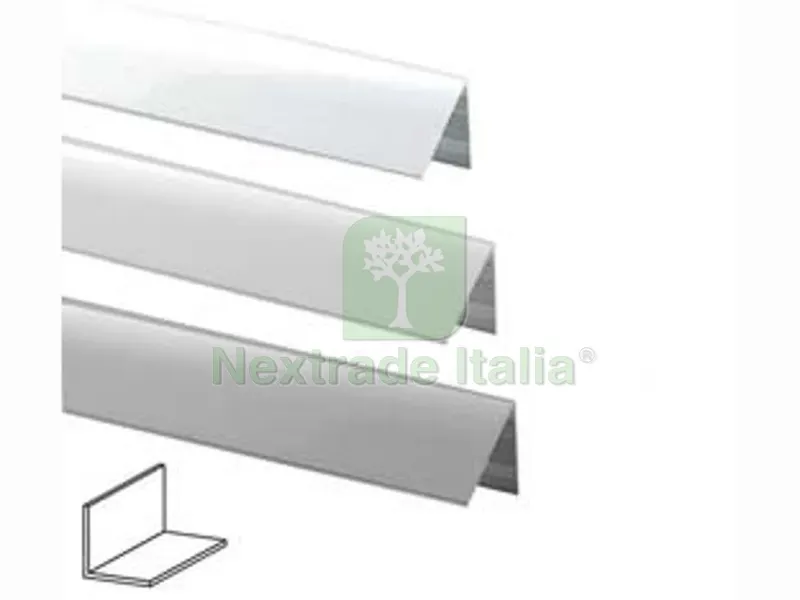 5PZ PROFILO ANGOLI UGUALI IN ALLUMINIO - mm.10x10 mt.2 bianco — Isolanti e reti — rif. FERX.FER212120 5PZ PROFILO ANGOLI UGUALI IN ALLUMINIO - mm.10x10 mt.2 bianco — Isolanti e reti — rif. FERX.FER212120