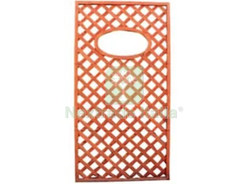 Traliccio in Legno Rettangolare con Foro Ovale - cm.90x180h. — Vasi e fioriere — rif. FERX.FER223560