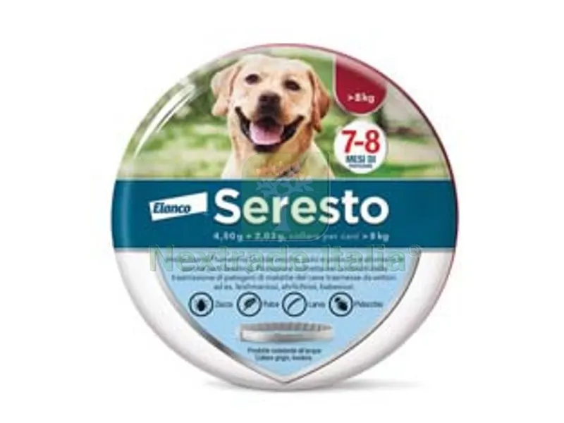 collare contro pulci e zecche cani oltre 8 kg. - per cani oltre kg.8 — Fascette e collari — rif. FERX.FER279932 collare contro pulci e zecche cani oltre 8 kg. - per cani oltre kg.8 — Fascette e collari — rif. FERX.FER279932