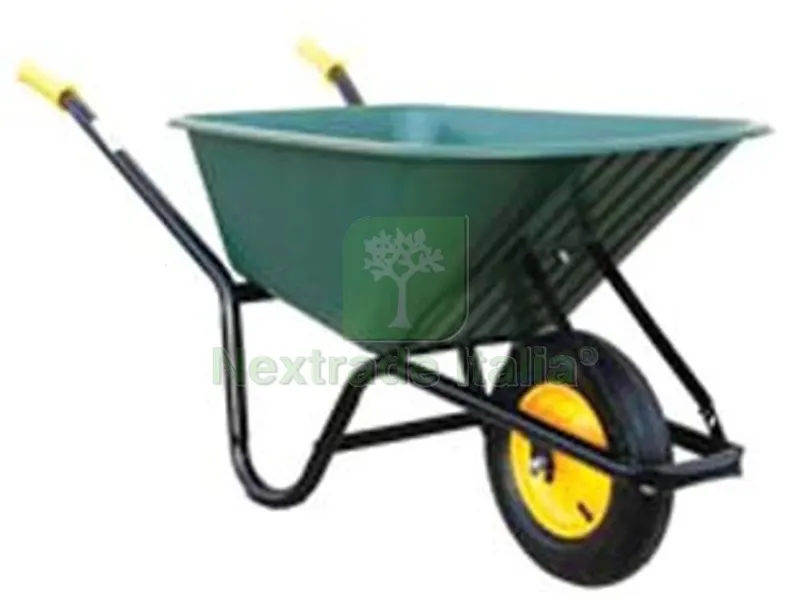 Carriola "vespa" Telaio in Acciaio Vasca Plastica LT.85 — Attrezzi da giardino — rif. FERX.FER360296 Carriola "vespa" Telaio in Acciaio Vasca Plastica LT.85 — Attrezzi da giardino — rif. FERX.FER360296