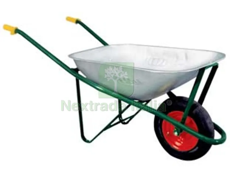 CARRIOLA PER EDILIZIA ZINCATA LT.75 - vasca zincata lt.75 spessore 8/10 — Attrezzi da giardino — rif. FERX.FER373609 CARRIOLA PER EDILIZIA ZINCATA LT.75 - vasca zincata lt.75 spessore 8/10 — Attrezzi da giardino — rif. FERX.FER373609