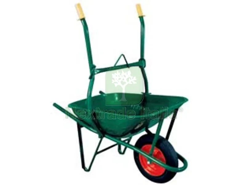 CARRIOLA RIBALTABILE PER EDILIZIA LT.75 - vasca verde zincata saldata lt.75 spessore 8/10 — Attrezzi da giardino — rif. FERX.FER373623