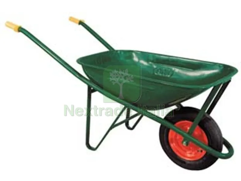 CARRIOLA PER EDILIZIA VERNICIATA LT.75 - vasca zincata verde lt.75 — Attrezzi da giardino — rif. FERX.FER396301 CARRIOLA PER EDILIZIA VERNICIATA LT.75 - vasca zincata verde lt.75 — Attrezzi da giardino — rif. FERX.FER396301