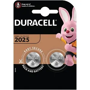 Duracell Batteria a Bottone 3V 2025 2 PZ DL2025B2 — rif. FERX.PCP13353 Duracell Batteria a Bottone 3V 2025 2 PZ DL2025B2 — rif. FERX.PCP13353